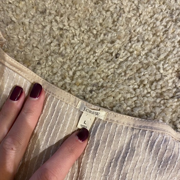 J. Crew Sequin Cotton Blend Tee Shirt - Picture 6 of 9